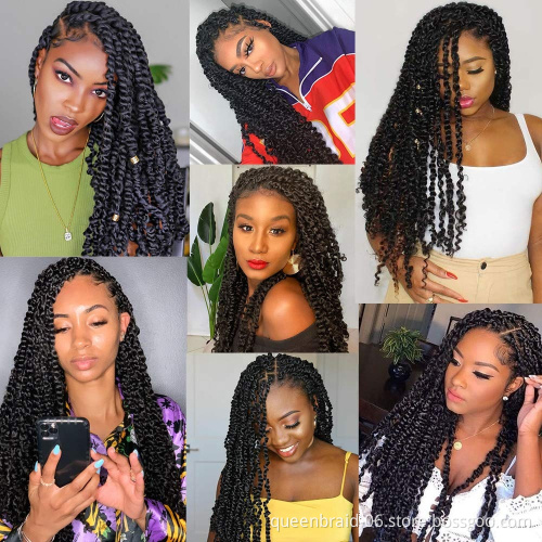 Passion Twist Hair Water Wave Braiding Hair Ombre Long Bohemian Braids for Passion Twist Crochet Hair Synthetic Natural Braid